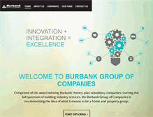 Tablet Screenshot of burbankgroup.com.au